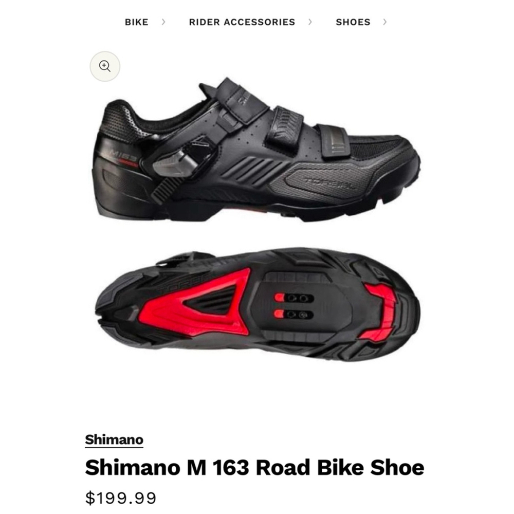 Shimano M 163 Road Bike Shoe Cycling Shoe Size 42 (US Men 8-8.5 / Women 9.5)